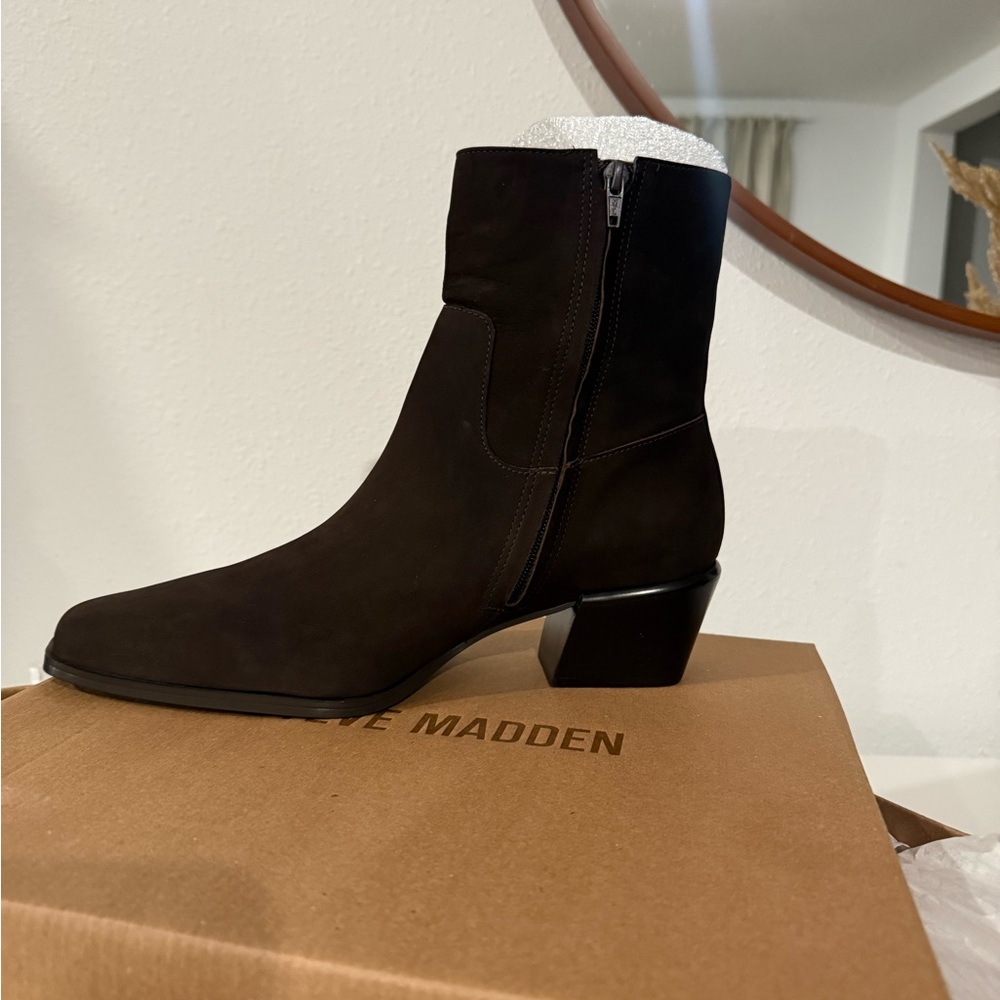 Steve Madden Dark Brown Heeled Boots